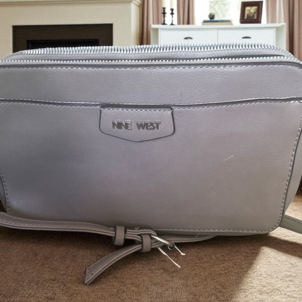 Nine West Light Gray Crossbody Bag